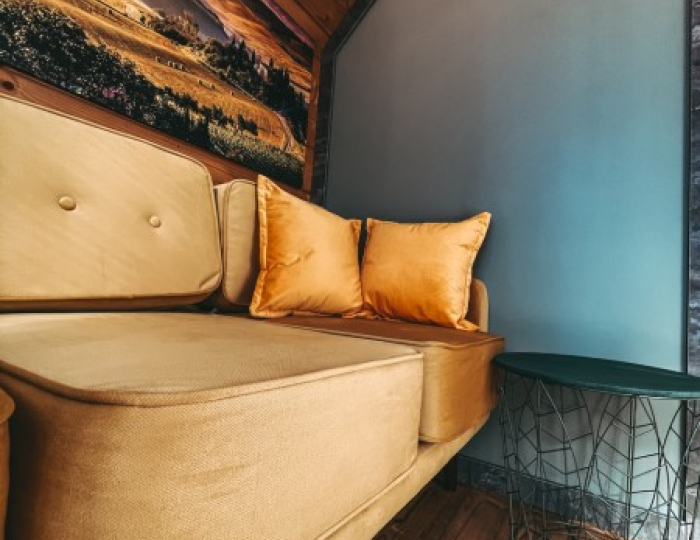 Домик 4-местный двойной Дуэт с джакузи - Глэмпинг Vazuza Love / Вазуза Лав Лебедки