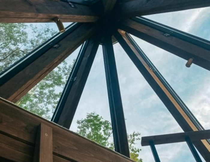 Домик Королевский Типи "Звёздное небо" - Глэмпинг Vazuza Love / Вазуза Лав Лебедки