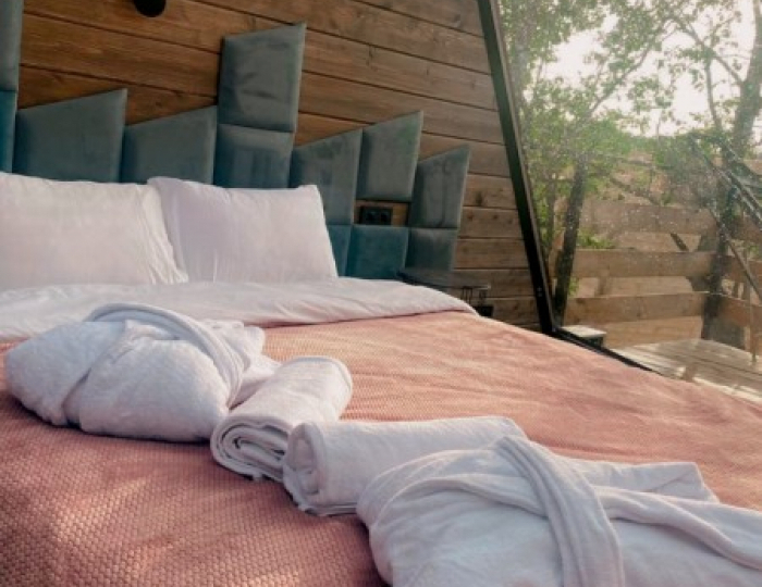 Домик Королевский Типи "Звёздное небо" - Глэмпинг Vazuza Love / Вазуза Лав Лебедки