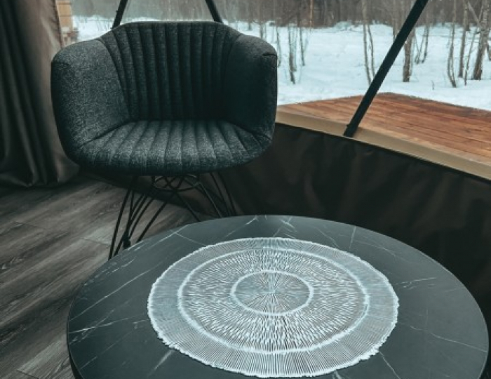 Люкс геокупол 4-местный Просто космос - Глэмпинг Vazuza Love / Вазуза Лав Лебедки