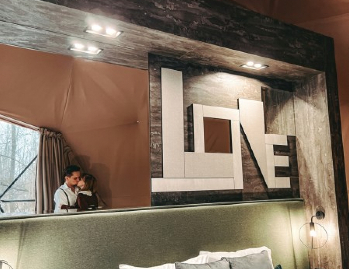 Люкс геокупол 4-местный Северное сияние - Глэмпинг Vazuza Love / Вазуза Лав Лебедки