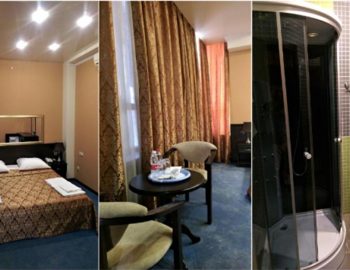 Номер делюкс с 1 двуспальной кроватью - Мини-отель «Премьер» Крымск