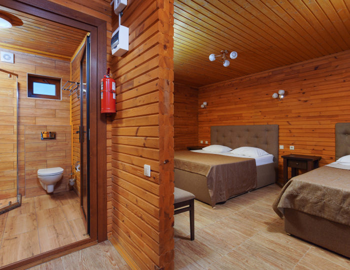 Коттедж 2-местный с дополнительным местом кровать - Курортный отель «Славянка» Анапа