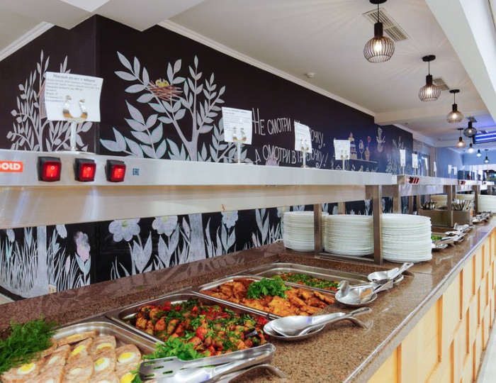 Обеденный зал - Курортный отель «Славянка» Анапа