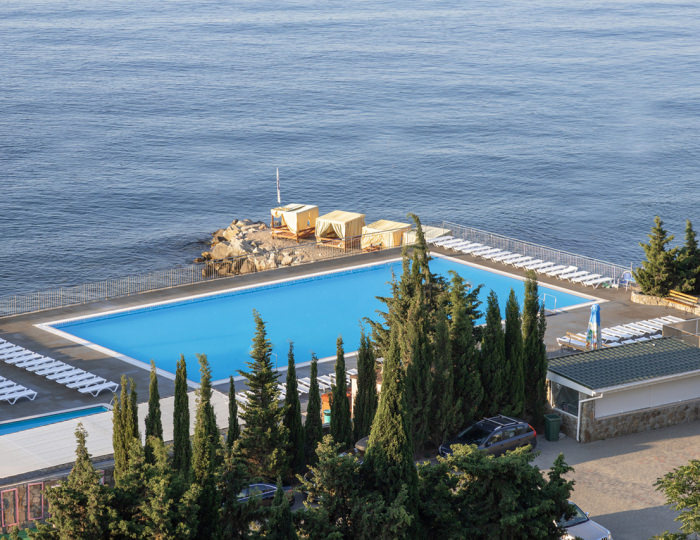 Открытый бассейн с морской водой - Отель «Морской» Алушта