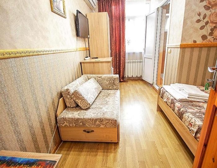 2-местный номер комфорт с 1 двуспальной кроватью - Гостиница «Три Пальмы»