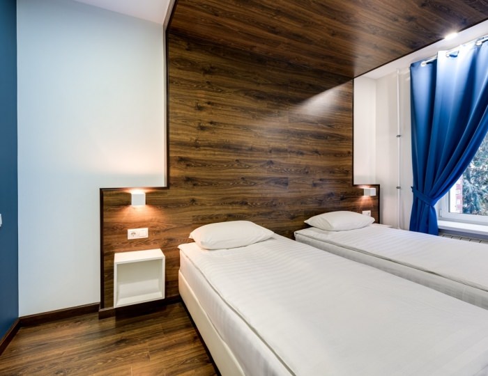 Стандартный двухместный номер с 2 отдельными кроватями - Гостиница «Квадро»