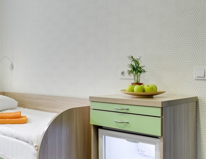 Бюджетный двухместный номер c 2 односпальными кроватями - Гостиница «Квадро»