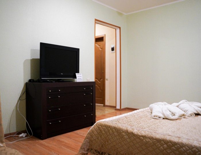 2-местный 1-комнатный номер люкс бизнес с 1 двуспальной кроватью (с полупансионом) - Гостиница «Крым» Астрахань