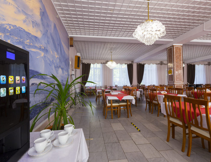 Столовая общий зал - Санаторий «Целебный ключ»