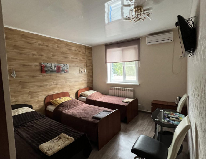 Номер стандарт с 3 односпальными кроватями - Мини-отель «Швеция» Воронеж