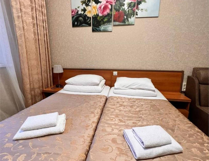 Номер стандарт с 2 односпальными кроватями №3 - Гостевой дом «Юнона» Сириус