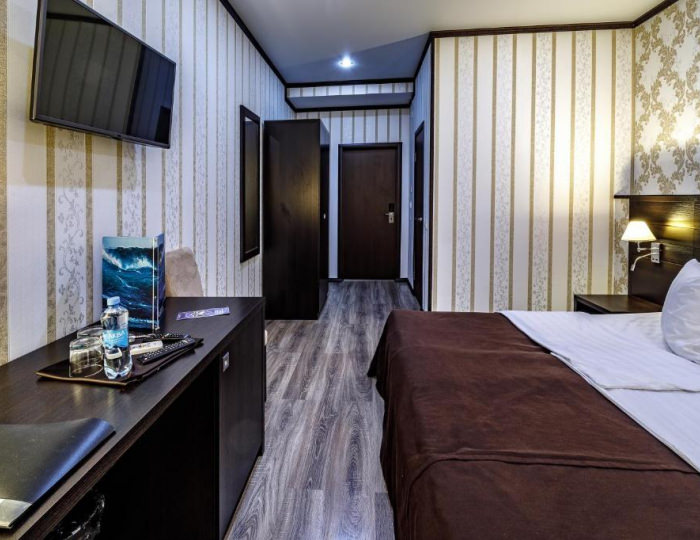 Номер стандарт с 1 двуспальной кроватью - Мини-отель «Голд Шарк Шереметьево» Химки