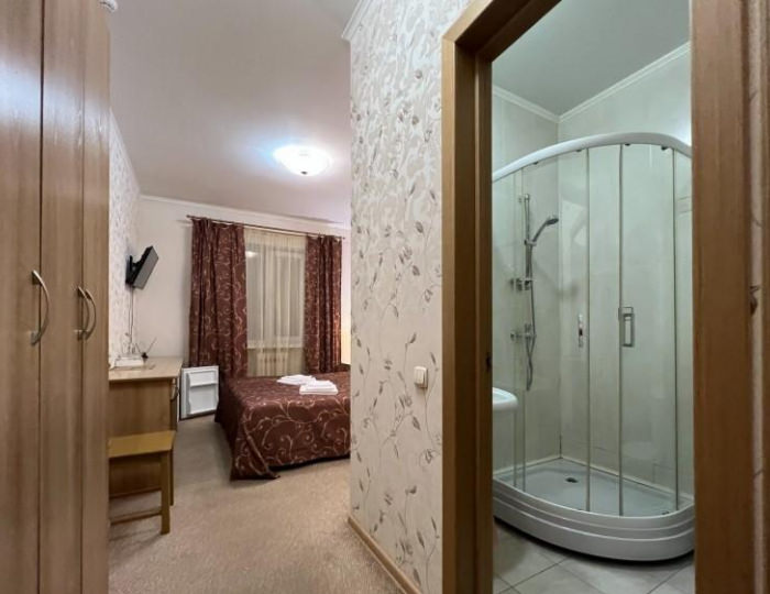 Номер стандарт с 1 двуспальной кроватью - Мини-отель «На Славского» Белокуриха