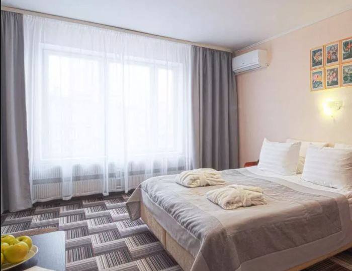 2-комнатные апартаменты стандарт с 1 двуспальной кроватью - Отель «Байкал» Москва