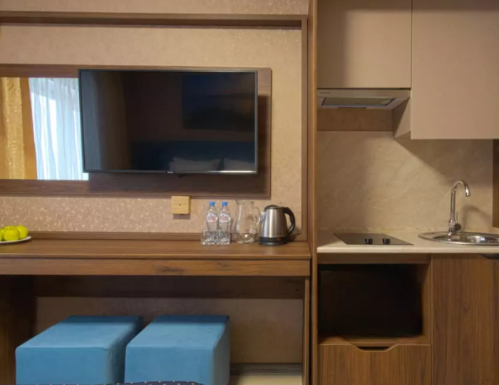 Номер студия с 1 двуспальной кроватью - Отель «Байкал» Москва