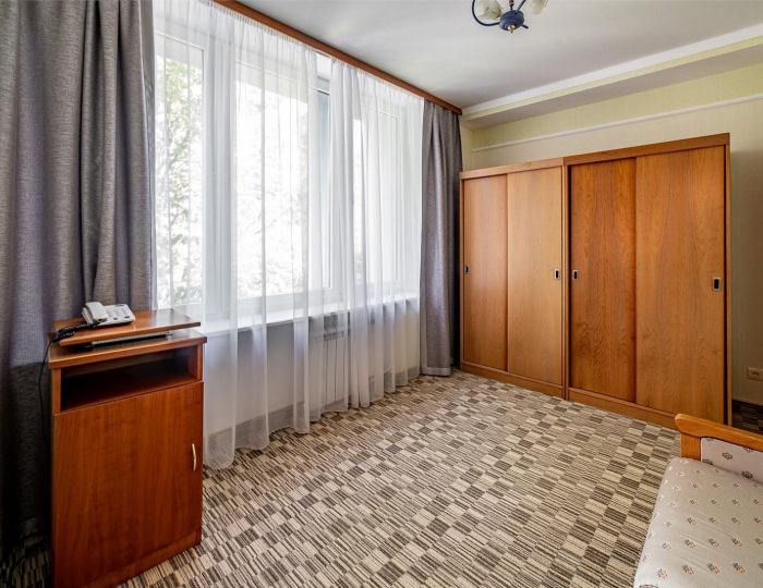 3-комнатный номер стандарт с 1 двуспальной кроватью - Отель «Дубна» (Корпус 1)