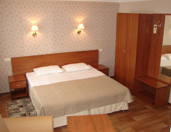 1-комнатный номер стандарт с 1 двуспальной кроватью - Отель «Знаменск»