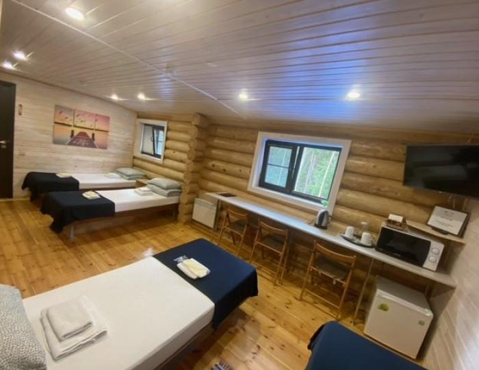 Номер стандарт с 4 односпальными кроватями - Мини-отель «Гора Крестовая» Кандалакша