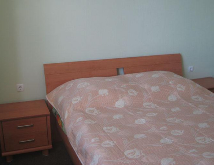 Номер стандарт с 1 двуспальной кроватью (основной корпус) - База отдыха «Клёвое место» Веселый