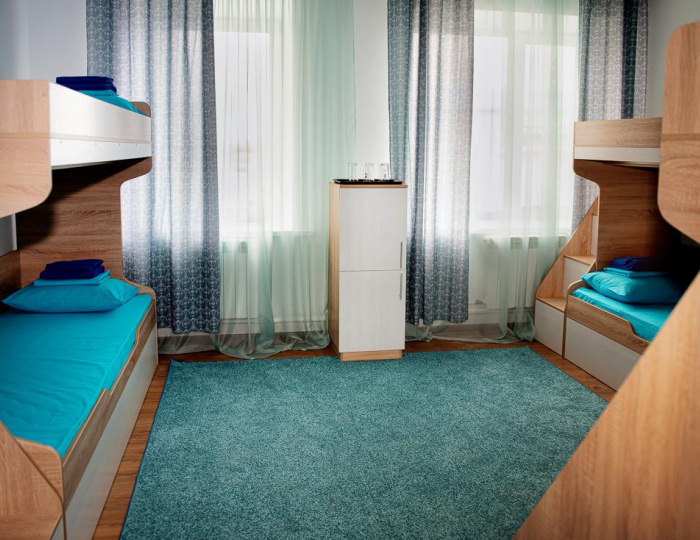 Кровать в 6-местном общем номере - Отель «Маяк» Новоалтайск