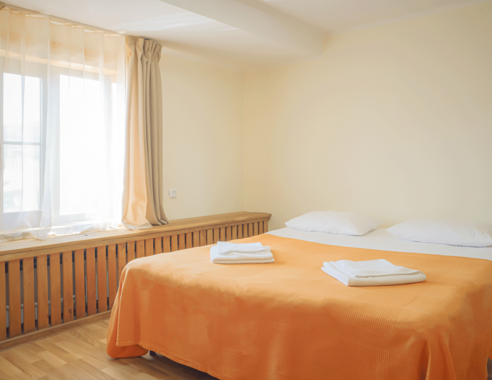 Номер стандарт эконом с 1 двуспальной кроватью - База отдыха «Ковчег» Усть-Кокса