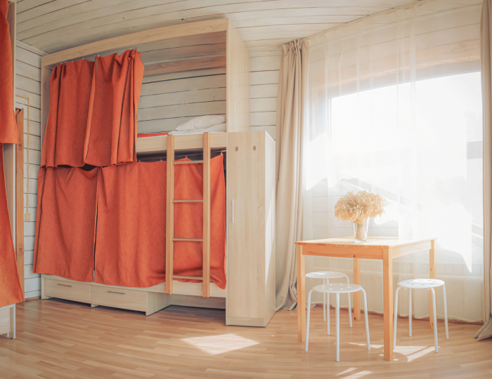 Кровать в 6-местном общем номере - База отдыха «Ковчег» Усть-Кокса