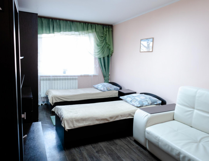 3-местный номер стандарт с 2 односпальными кроватями - Мини-отель «Амто» Елизово