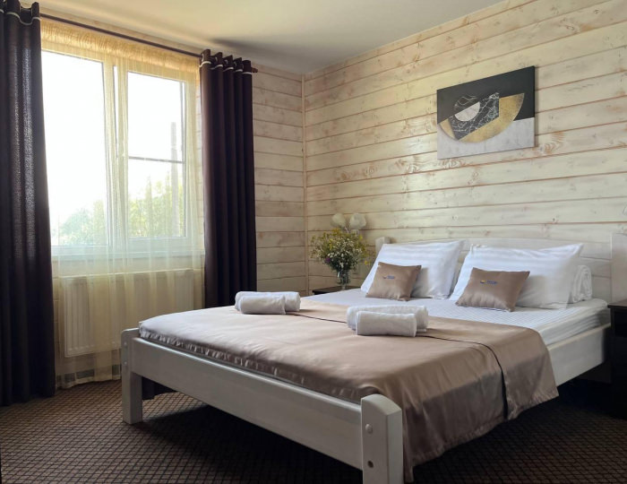 2-местный номер стандарт с 1 двуспальной кроватью - Загородный отель «Горное Озеро от Травел Хотелс Антураж» Даховская