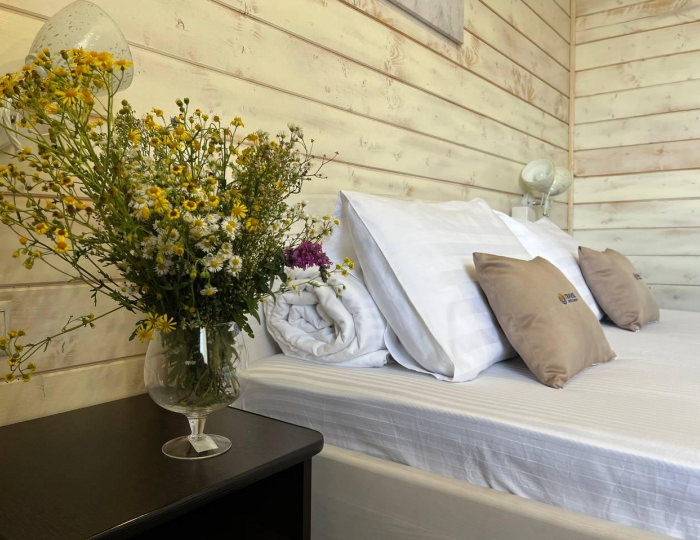 2-местный номер стандарт с 1 двуспальной кроватью - Загородный отель «Горное Озеро от Травел Хотелс Антураж» Даховская