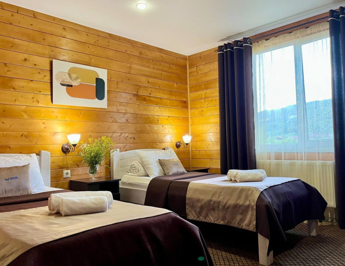 2-местный номер стандарт с 2 односпальными кроватями - Загородный отель «Горное Озеро от Травел Хотелс Антураж» Даховская