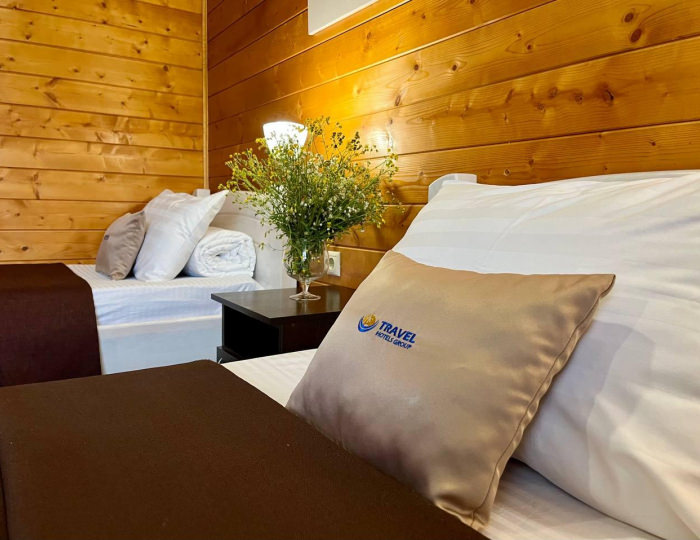 2-местный номер стандарт с 2 односпальными кроватями - Загородный отель «Горное Озеро от Травел Хотелс Антураж» Даховская