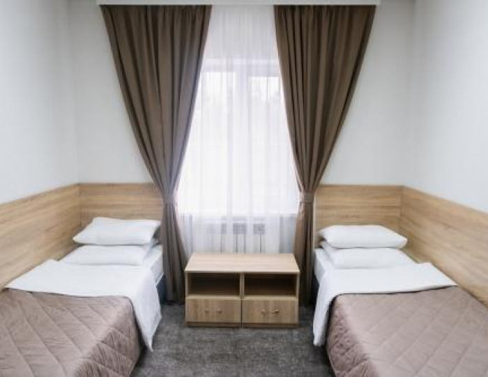 Номер стандарт с 2 односпальными кроватями - Гостевой дом «Гостевой дом» Поспелиха