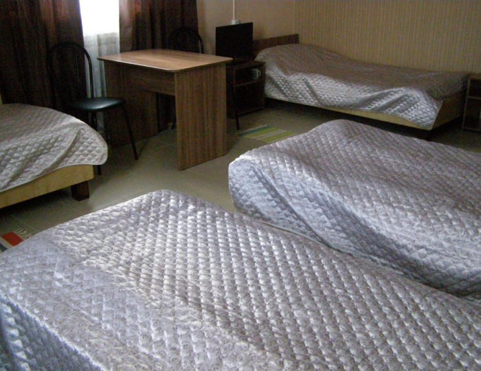 Номер эконом с 4 односпальными кроватями - Мини-отель «Русь» Новоалтайск