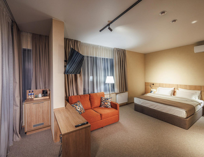 Номер комфорт с 1 двуспальной кроватью - Отель «Пион» Геленджик