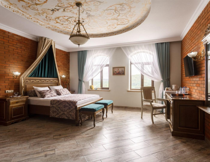 Номер делюкс с 1 двуспальной кроватью - Отель «Даховская слобода» Даховская