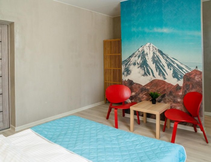 Номер комфорт стандарт с 1 двуспальной кроватью (с завтраком) - Апарт-отель «Пик 3456» Петропавловск-Камчатский