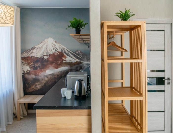 Номер студия комфорт с 1 двуспальной кроватью (с завтраком) - Апарт-отель «Пик 3456» Петропавловск-Камчатский