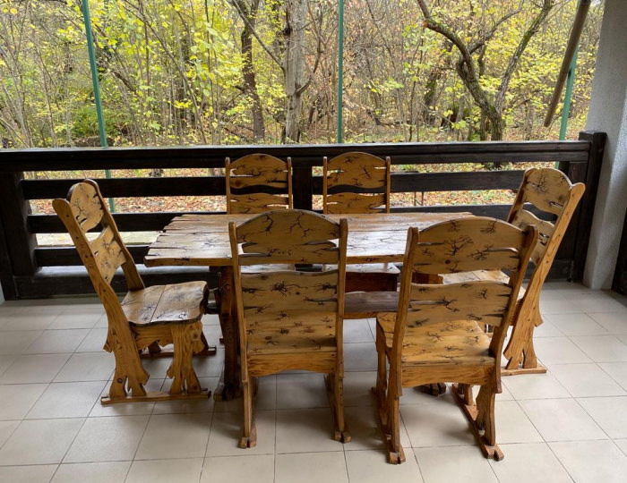 4-местный номер стандарт семейный с террасой - Загородный отель «Каштан» Даховская