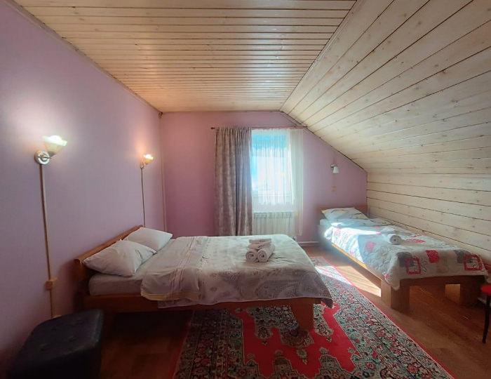 3-комнатные апартаменты стандарт (мансарда) - Гостевой дом «Горная Пчела» Белокуриха