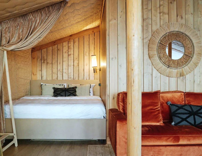 Лодж у озера с купелью - Lembo Glamping / Лембо Глэмпинг Васкелово