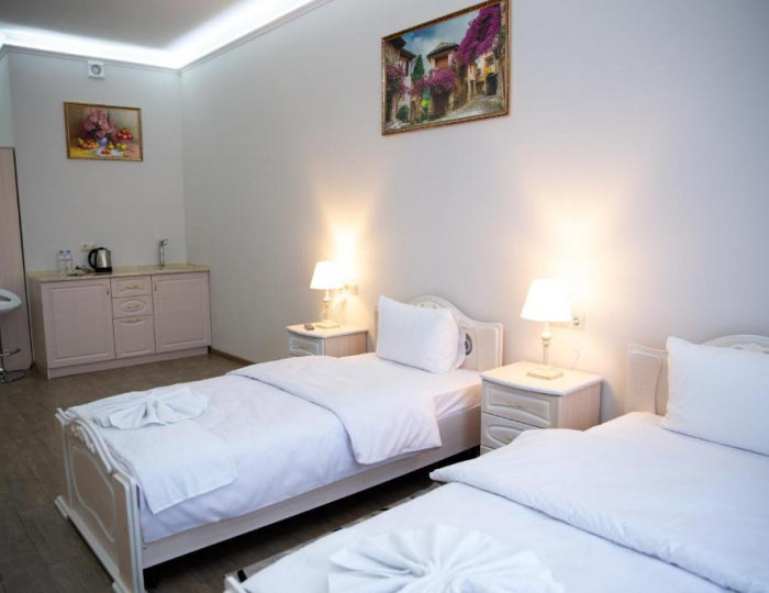 Номер стандарт с 2 односпальными кроватями - Отель «Пирамида» Борисовка