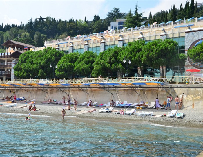 Оборудованный пляж - Санаторий «Киев» Алушта
