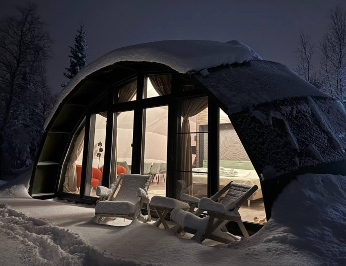 Коттедж премиум - Глэмпинг Husky Camp / Хаски Кэмп Мурманск