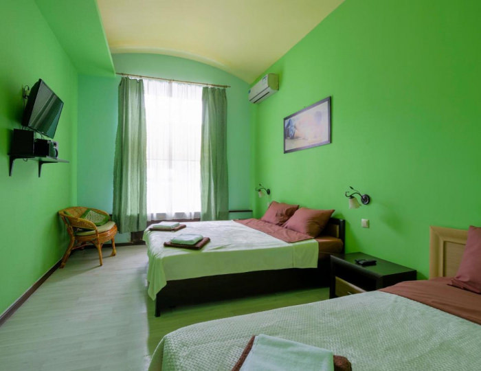 Номер стандарт семейный с 1 односпальной и 1 двуспальной кроватью - Гостиница «Демидовъ» Балашиха