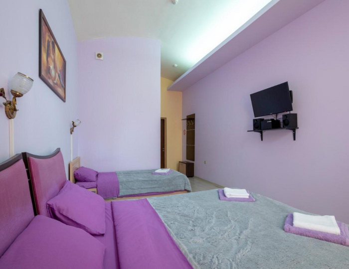 Номер стандарт семейный с 1 односпальной и 1 двуспальной кроватью - Гостиница «Демидовъ» Балашиха