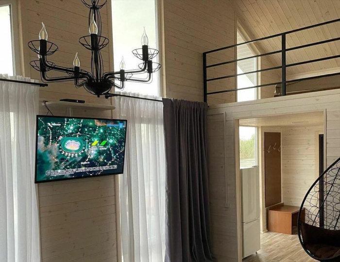 Номер улучшенный с 1 двуспальной кроватью (с пансионом) - База отдыха «Седьмая жилка» Кировский