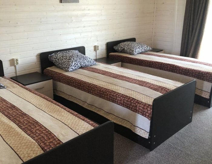 Номер люкс с 3 односпальными кроватями (с пансионом) - База отдыха «Седьмая жилка» Кировский