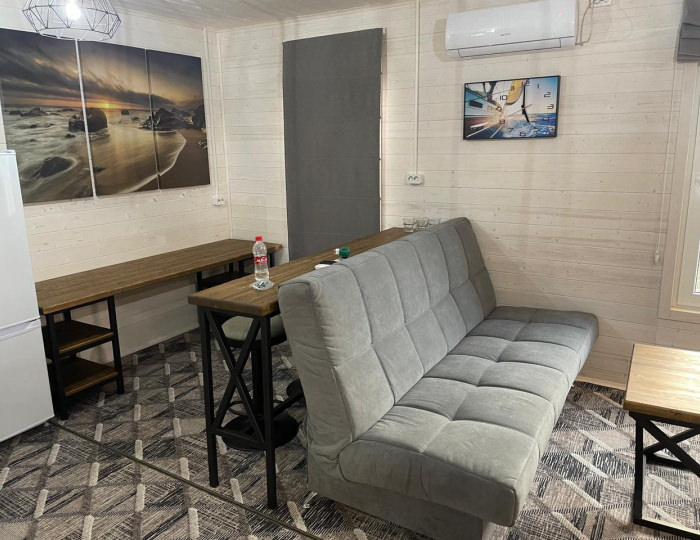 Номер улучшенный с 4 односпальными кроватями (с пансионом) - База отдыха «Седьмая жилка» Кировский