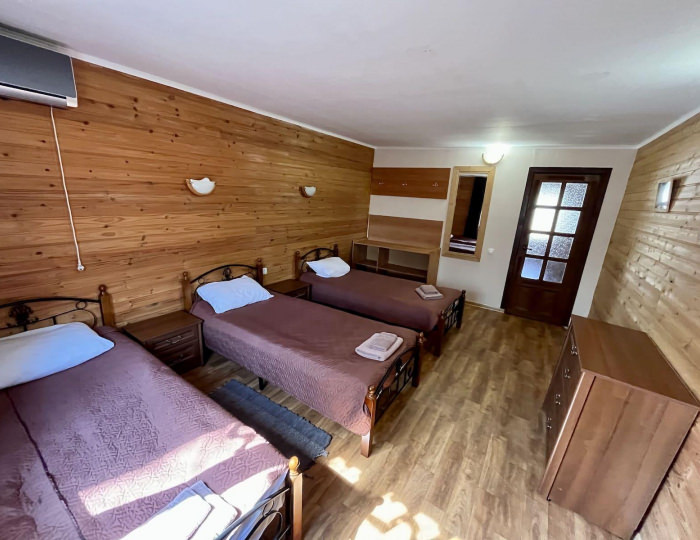 Номер стандарт с 3 односпальными кроватями - База отдыха «Надежда» Жан-Аул